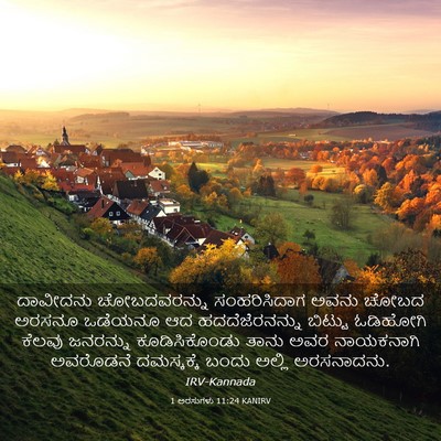 Picture 03 - 1 ಅರಸುಗಳು 11:24 KANIRV - ದಾವೀದನು - Bible Verse Picture
