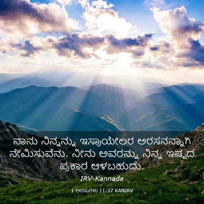 Picture 03 - 1 ಅರಸುಗಳು 11:37 KANIRV - ನಾನು ನಿನ್ನನ್ನು - Bible Verse Picture