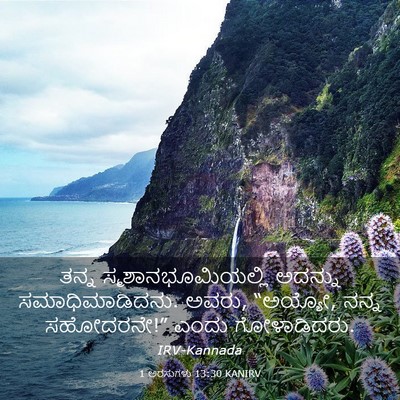 Picture 03 - 1 ಅರಸುಗಳು 13:30 KANIRV - ತನ್ನ - Bible Verse Picture