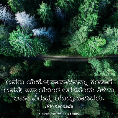 Picture 03 - 1 ಅರಸುಗಳು 22:32 KANIRV - ಅವರು - Bible Verse Picture