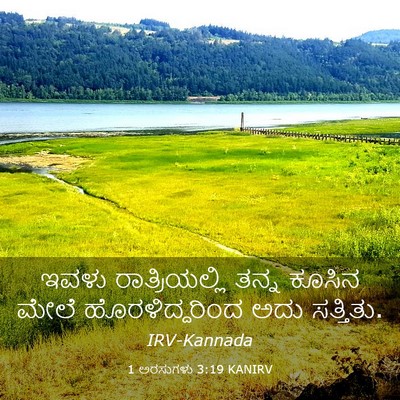 Picture 03 - 1 ಅರಸುಗಳು 3:19 KANIRV - ಇವಳು ರಾತ್ರಿಯಲ್ಲಿ - Bible Verse Picture
