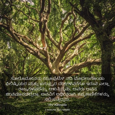 Picture 03 - 1 ಅರಸುಗಳು 4:21 KANIRV - ಸೊಲೊಮೋನನು - Bible Verse Picture