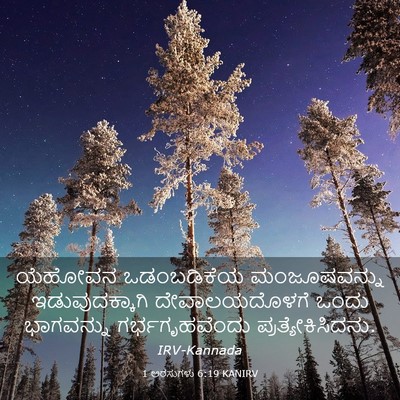 Picture 03 - 1 ಅರಸುಗಳು 6:19 KANIRV - ಯೆಹೋವನ ಒಡಂಬಡಿಕೆಯ - Bible Verse Picture