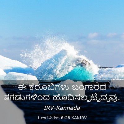 Picture 03 - 1 ಅರಸುಗಳು 6:28 KANIRV - ಈ ಕೆರೂಬಿಗಳು - Bible Verse Picture