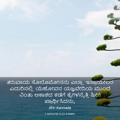 Picture 03 - 1 ಅರಸುಗಳು 8:22 KANIRV - ತರುವಾಯ ಸೊಲೊಮೋನನು - Bible Verse Picture