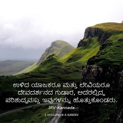 Picture 03 - 1 ಅರಸುಗಳು 8:4 KANIRV - ಉಳಿದ ಯಾಜಕರೂ ಮತ್ತು - Bible Verse Picture