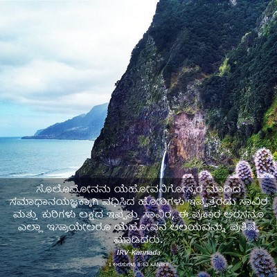 Picture 03 - 1 ಅರಸುಗಳು 8:63 KANIRV - ಸೊಲೊಮೋನನು - Bible Verse Picture