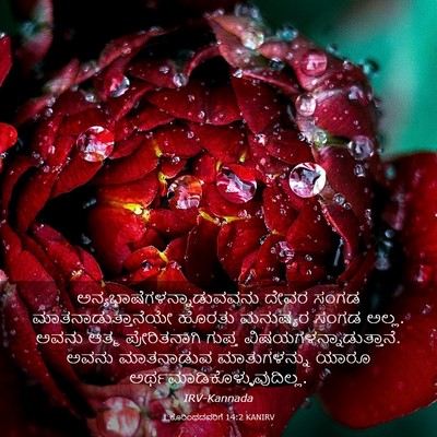 Picture 03 - 1 ಕೊರಿಂಥದವರಿಗೆ 14:2 KANIRV -  - Bible Verse Picture
