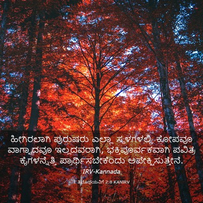 Picture 03 - 1 ತಿಮೊಥೆಯನಿಗೆ 2:8 KANIRV - ಹೀಗಿರಲಾಗಿ ಪುರುಷರು - Bible Verse Picture