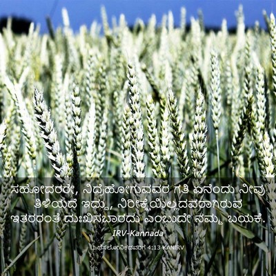 Picture 03 - 1 ಥೆಸಲೋನಿಕದವರಿಗೆ 4:13 KANIRV - ಸಹೋದರರೇ, - Bible Verse Picture