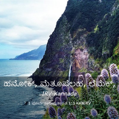 Picture 03 - 1 ಪೂರ್ವಕಾಲವೃತ್ತಾಂತ 1:3 KANIRV - ಹನೋಕ್, ಮೆತೂಷೆಲಹ, - Bible Verse Picture
