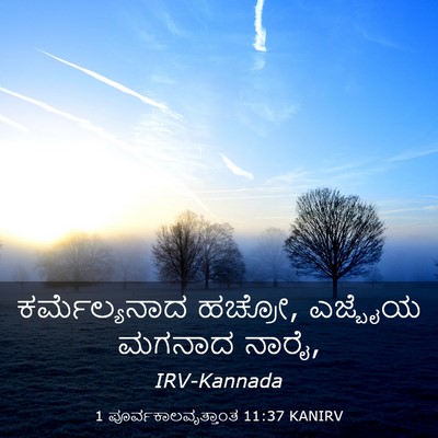 Picture 03 - 1 ಪೂರ್ವಕಾಲವೃತ್ತಾಂತ 11:37 KANIRV - ಕರ್ಮೆಲ್ಯನಾದ - Bible Verse Picture