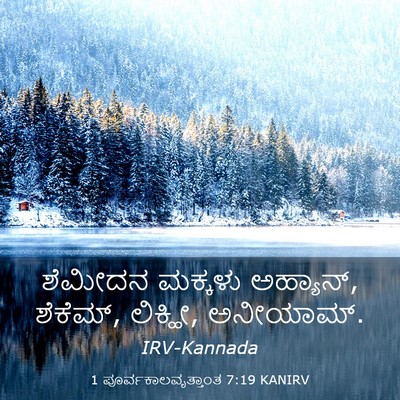 Picture 03 - 1 ಪೂರ್ವಕಾಲವೃತ್ತಾಂತ 7:19 KANIRV - ಶೆಮೀದನ ಮಕ್ಕಳು - Bible Verse Picture