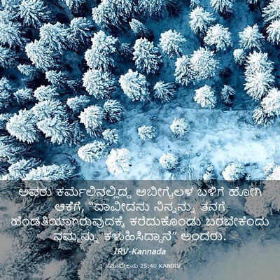 Picture 03 - 1 ಸಮುವೇಲನು 25:40 KANIRV - ಅವರು - Bible Verse Picture