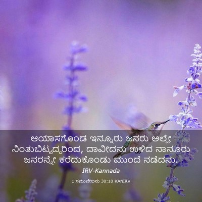 Picture 03 - 1 ಸಮುವೇಲನು 30:10 KANIRV - ಆಯಾಸಗೊಂಡ ಇನ್ನೂರು - Bible Verse Picture