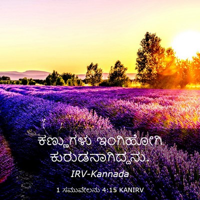 Picture 03 - 1 ಸಮುವೇಲನು 4:15 KANIRV - ಕಣ್ಣುಗಳು ಇಂಗಿಹೋಗಿ - Bible Verse Picture