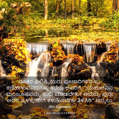 Picture 03 - 1 ಸಮುವೇಲನು 6:2 KANIRV - ನಂತರ ಫಿಲಿಷ್ಟಿಯರು - Bible Verse Picture