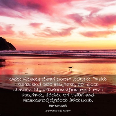 Picture 03 - 2 ಅರಸುಗಳು 6:20 KANIRV - ಅವರು ಸಮಾರ್ಯದೊಳಗೆ - Bible Verse Picture