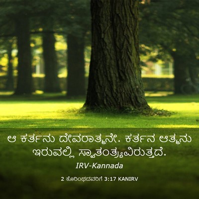 Picture 03 - 2 ಕೊರಿಂಥದವರಿಗೆ 3:17 KANIRV - ಆ ಕರ್ತನು - Bible Verse Picture