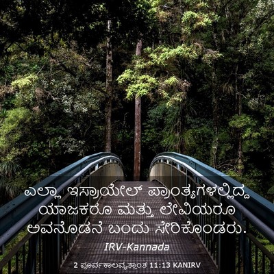 Picture 03 - 2 ಪೂರ್ವಕಾಲವೃತ್ತಾಂತ 11:13 KANIRV - ಎಲ್ಲಾ ಇಸ್ರಾಯೇಲ್ - Bible Verse Picture