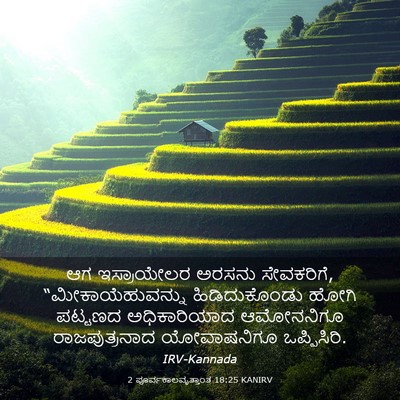 Picture 03 - 2 ಪೂರ್ವಕಾಲವೃತ್ತಾಂತ 18:25 KANIRV - ಆಗ ಇಸ್ರಾಯೇಲರ - Bible Verse Picture