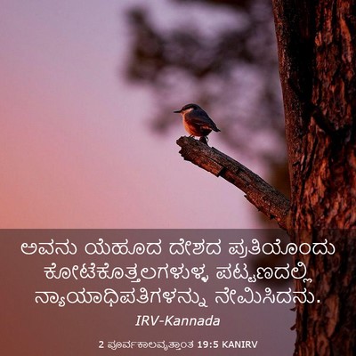 Picture 03 - 2 ಪೂರ್ವಕಾಲವೃತ್ತಾಂತ 19:5 KANIRV - ಅವನು ಯೆಹೂದ ದೇಶದ - Bible Verse Picture