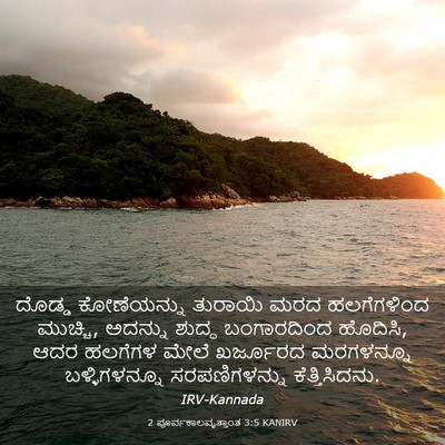 Picture 03 - 2 ಪೂರ್ವಕಾಲವೃತ್ತಾಂತ 3:5 KANIRV - ದೊಡ್ಡ ಕೋಣೆಯನ್ನು - Bible Verse Picture