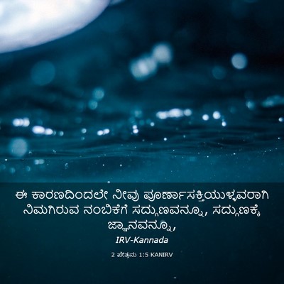 Picture 03 - 2 ಪೇತ್ರನು 1:5 KANIRV - ಈ ಕಾರಣದಿಂದಲೇ ನೀವು - Bible Verse Picture