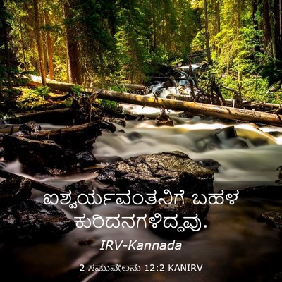 Picture 03 - 2 ಸಮುವೇಲನು 12:2 KANIRV - ಐಶ್ವರ್ಯವಂತನಿಗೆ - Bible Verse Picture