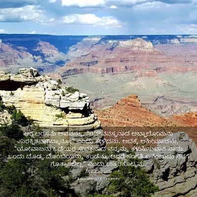 Picture 03 - 2 ಸಮುವೇಲನು 18:29 KANIRV - ಆಗ ಅರಸನು ಅವನನ್ನು, - Bible Verse Picture