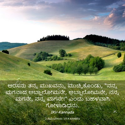 Picture 03 - 2 ಸಮುವೇಲನು 19:4 KANIRV - ಅರಸನು ತನ್ನ - Bible Verse Picture