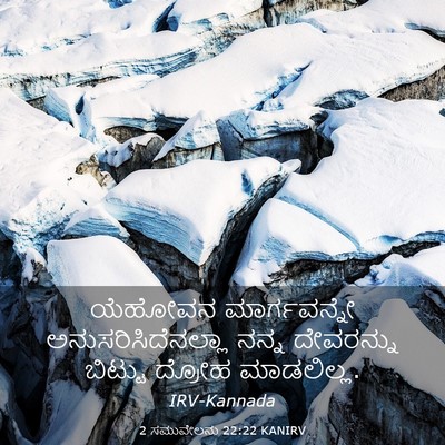 Picture 03 - 2 ಸಮುವೇಲನು 22:22 KANIRV - ಯೆಹೋವನ ಮಾರ್ಗವನ್ನೇ - Bible Verse Picture