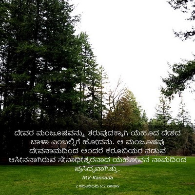 Picture 03 - 2 ಸಮುವೇಲನು 6:2 KANIRV - ದೇವರ ಮಂಜೂಷವನ್ನು - Bible Verse Picture