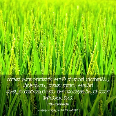 Picture 03 - ಅಪೊಸ್ತಲರ ಕೃತ್ಯಗಳು 10:35 KANIRV - ಯಾವ ಜನಾಂಗದವರೇ - Bible Verse Picture