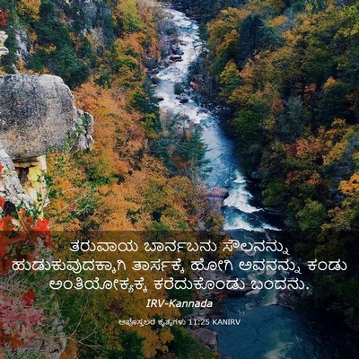 Picture 03 - ಅಪೊಸ್ತಲರ ಕೃತ್ಯಗಳು 11:25 KANIRV - ತರುವಾಯ ಬಾರ್ನಬನು - Bible Verse Picture