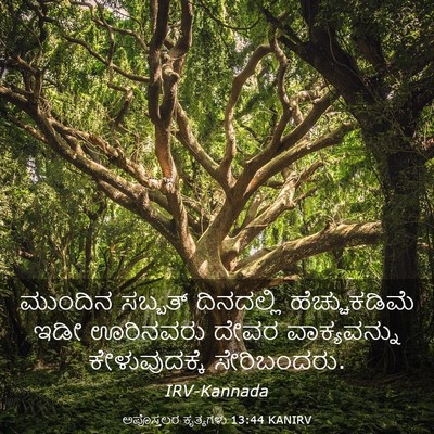 Picture 03 - ಅಪೊಸ್ತಲರ ಕೃತ್ಯಗಳು 13:44 KANIRV - ಮುಂದಿನ ಸಬ್ಬತ್ - Bible Verse Picture