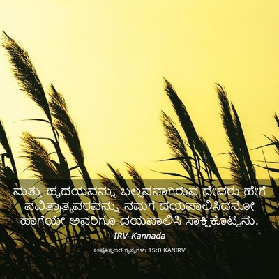 Picture 03 - ಅಪೊಸ್ತಲರ ಕೃತ್ಯಗಳು 15:8 KANIRV - ಮತ್ತು ಹೃದಯವನ್ನು - Bible Verse Picture