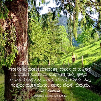 Picture 03 - ಅಪೊಸ್ತಲರ ಕೃತ್ಯಗಳು 22:6 KANIRV - “ನಾನು - Bible Verse Picture