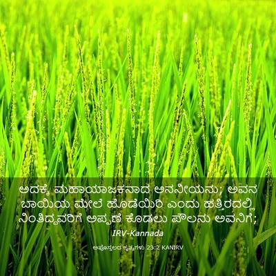Picture 03 - ಅಪೊಸ್ತಲರ ಕೃತ್ಯಗಳು 23:2 KANIRV - ಅದಕ್ಕೆ ಮಹಾಯಾಜಕನಾದ - Bible Verse Picture