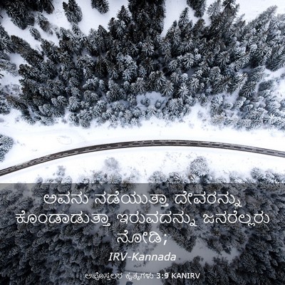 Picture 03 - ಅಪೊಸ್ತಲರ ಕೃತ್ಯಗಳು 3:9 KANIRV - ಅವನು ನಡೆಯುತ್ತಾ - Bible Verse Picture