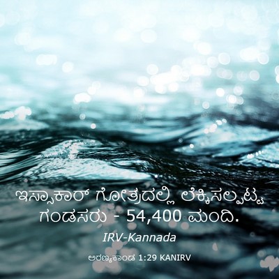 Picture 03 - ಅರಣ್ಯಕಾಂಡ 1:29 KANIRV - ಇಸ್ಸಾಕಾರ್ - Bible Verse Picture