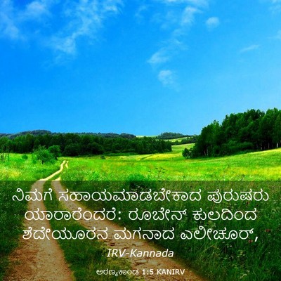 Picture 03 - ಅರಣ್ಯಕಾಂಡ 1:5 KANIRV - ನಿಮಗೆ - Bible Verse Picture