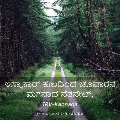 Picture 03 - ಅರಣ್ಯಕಾಂಡ 1:8 KANIRV - ಇಸ್ಸಾಕಾರ್ ಕುಲದಿಂದ - Bible Verse Picture