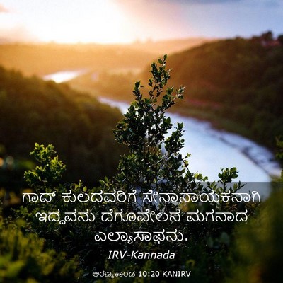 Picture 03 - ಅರಣ್ಯಕಾಂಡ 10:20 KANIRV - ಗಾದ್ ಕುಲದವರಿಗೆ - Bible Verse Picture
