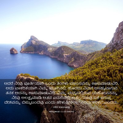 Picture 03 - ಅರಣ್ಯಕಾಂಡ 11:20 KANIRV - ಆದರೆ ನೀವು - Bible Verse Picture