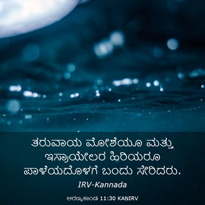 Picture 03 - ಅರಣ್ಯಕಾಂಡ 11:30 KANIRV - ತರುವಾಯ ಮೋಶೆಯೂ - Bible Verse Picture