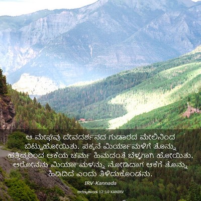 Picture 03 - ಅರಣ್ಯಕಾಂಡ 12:10 KANIRV - ಆ ಮೇಘವು ದೇವದರ್ಶನದ - Bible Verse Picture