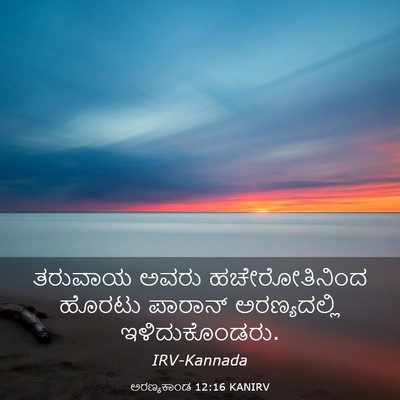 Picture 03 - ಅರಣ್ಯಕಾಂಡ 12:16 KANIRV - ತರುವಾಯ ಅವರು - Bible Verse Picture