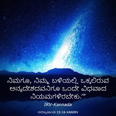 Picture 03 - ಅರಣ್ಯಕಾಂಡ 15:16 KANIRV - ನಿಮಗೂ, ನಿಮ್ಮ - Bible Verse Picture