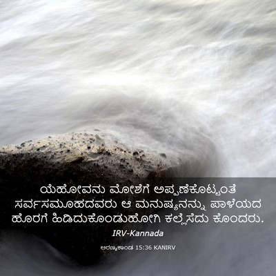 Picture 03 - ಅರಣ್ಯಕಾಂಡ 15:36 KANIRV - ಯೆಹೋವನು ಮೋಶೆಗೆ - Bible Verse Picture